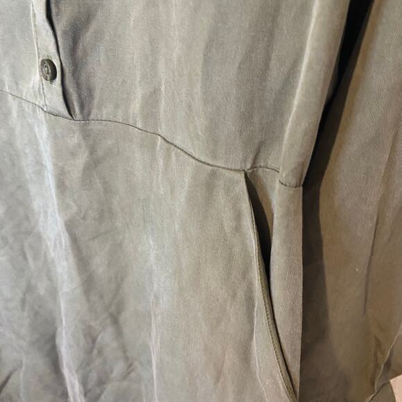 BCBGeneration Classic Green Long Sleeve Dress Size M Minimalist Utility Gorpcore - Picture 9 of 10